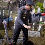 Beri Penghormatan Terakhir, Kapolres Sidrap Pimpin Apel Persada Aiptu Iriansyah
