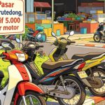 Parkir Motor Rp5.000 di Pasar Tanrutedong Dikeluhkan Warga
